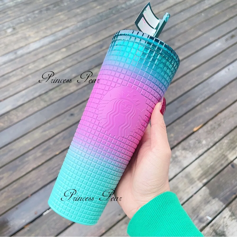 5/$100 Starbucks Love colorful grid 2024 cold cup 24 oz - Picture 4 of 5